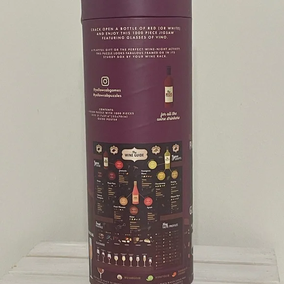 **SALE** Wine Guide Jigsaw Puzzle by Yellow Cab 1000 pieces. - Picture 4 of 6